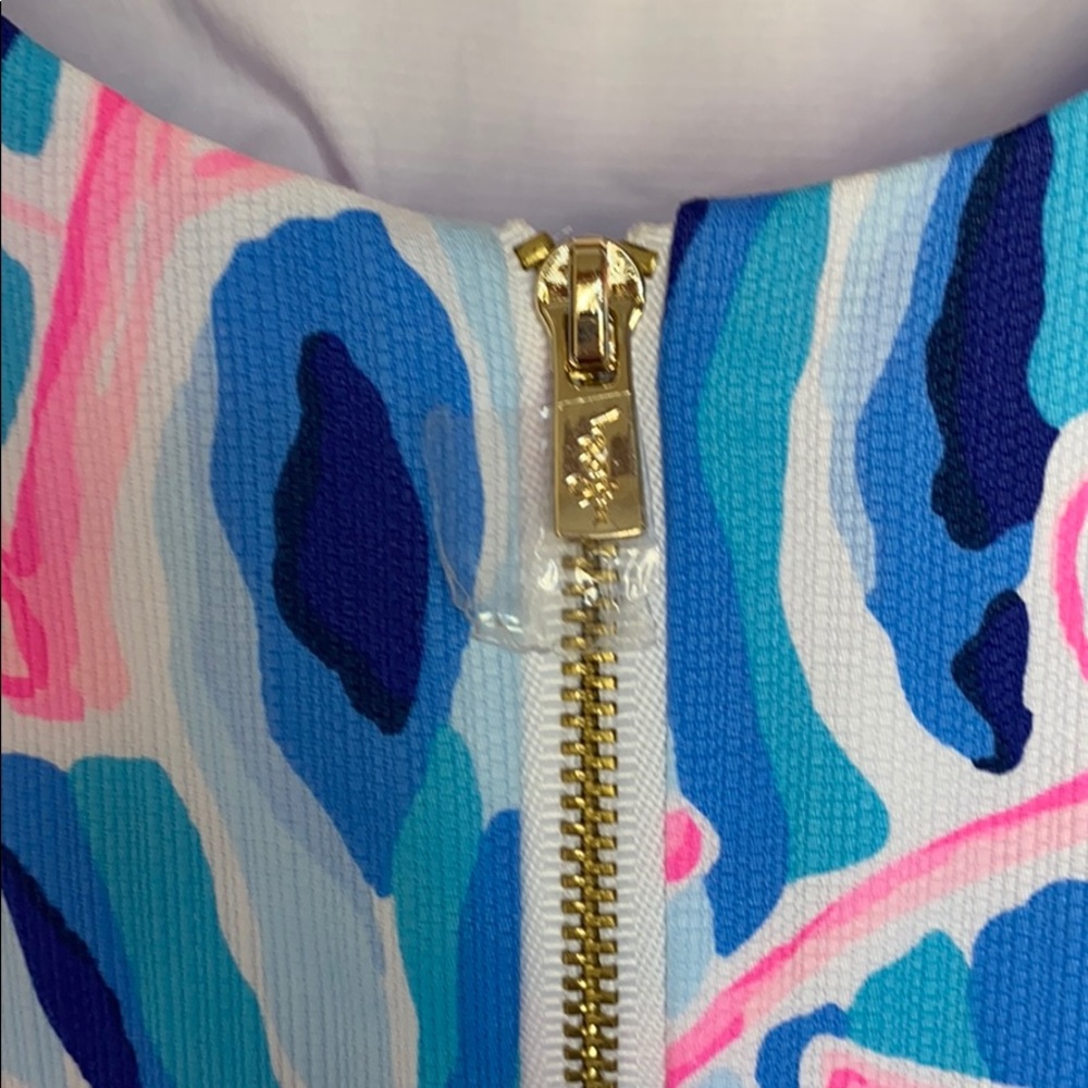 NWOT Lilly Pulitzer Mika Stretch Shift Dress Sz 4 - Picture 6 of 9